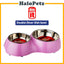 Dogit Double Diner Dish Bowl & feeders for Dog & Cat (Capacity: 350Ml & 160Ml)