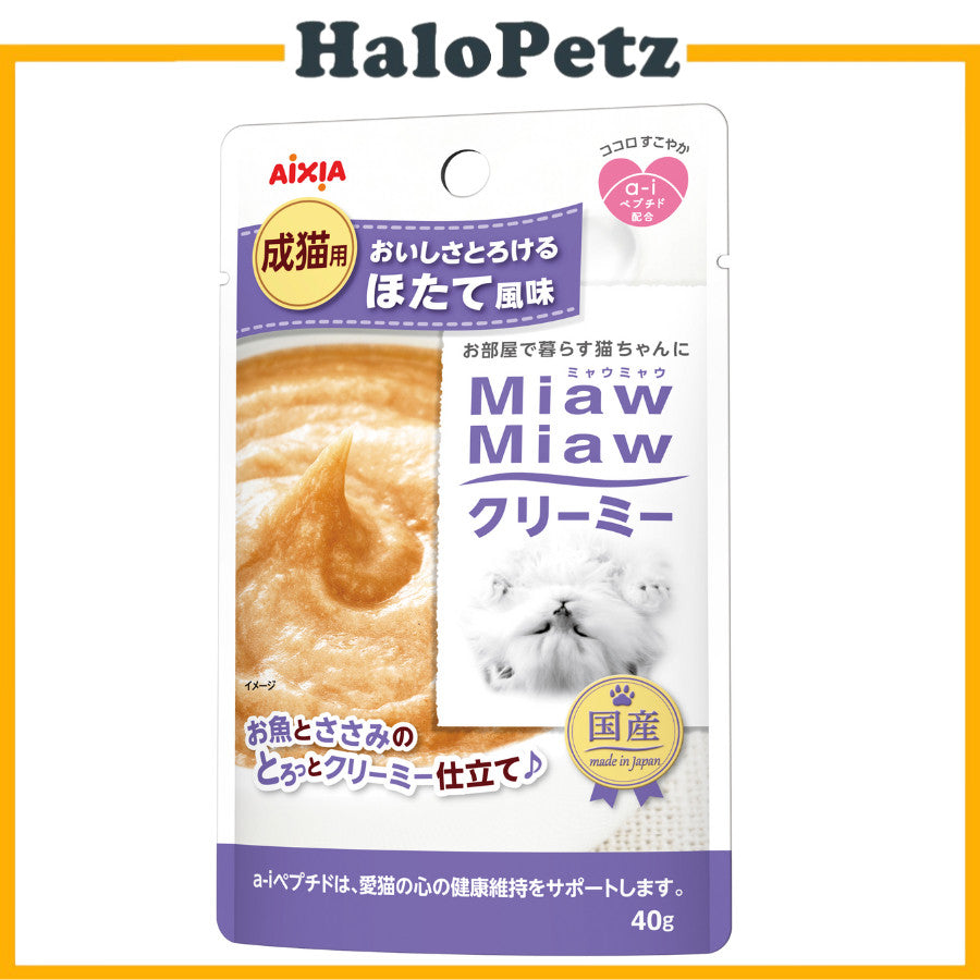 Aixia Miaw Miaw Cream Wet Food 40g For Cats | Topper