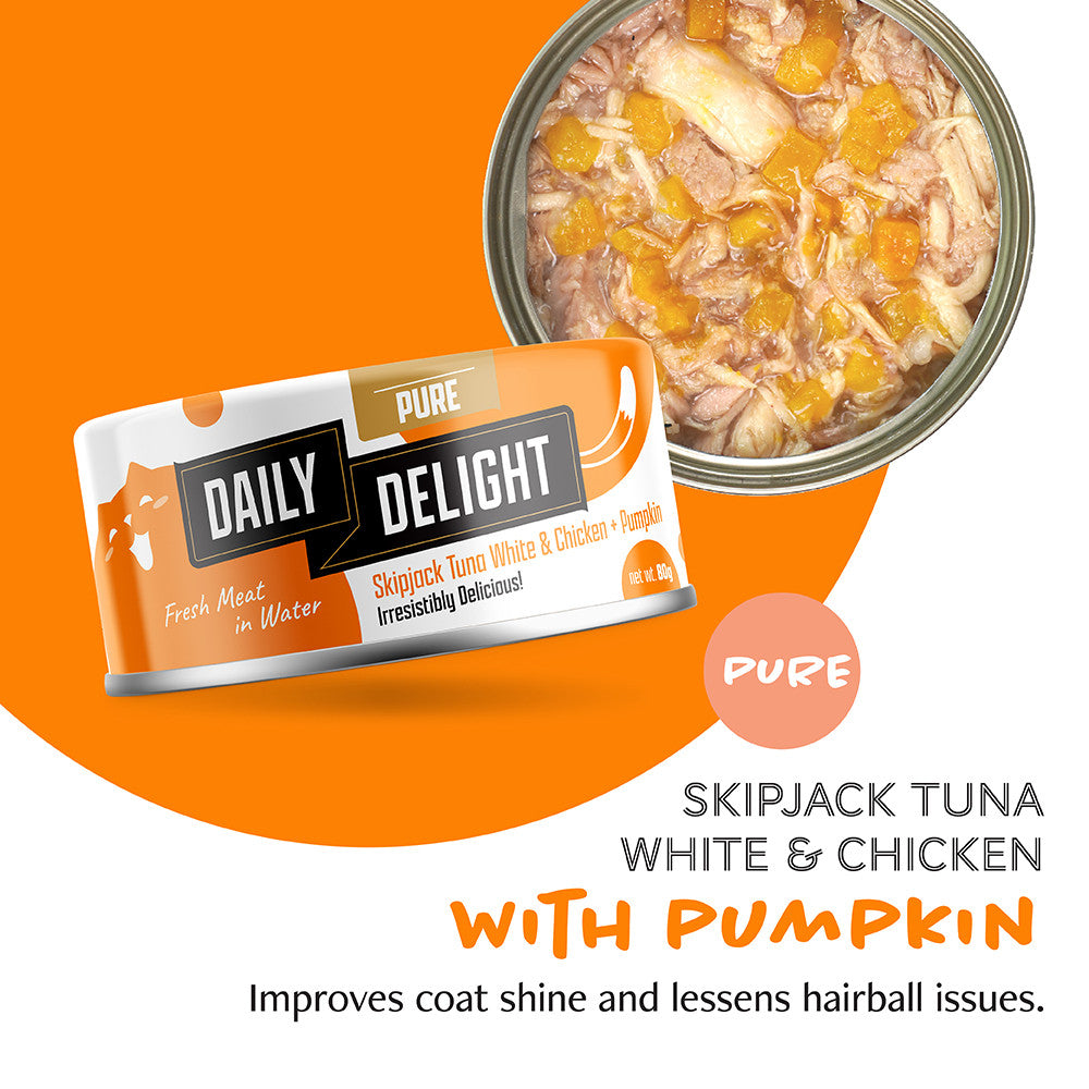 Daily Delight Pure Wet Tuna Cat Food 80g