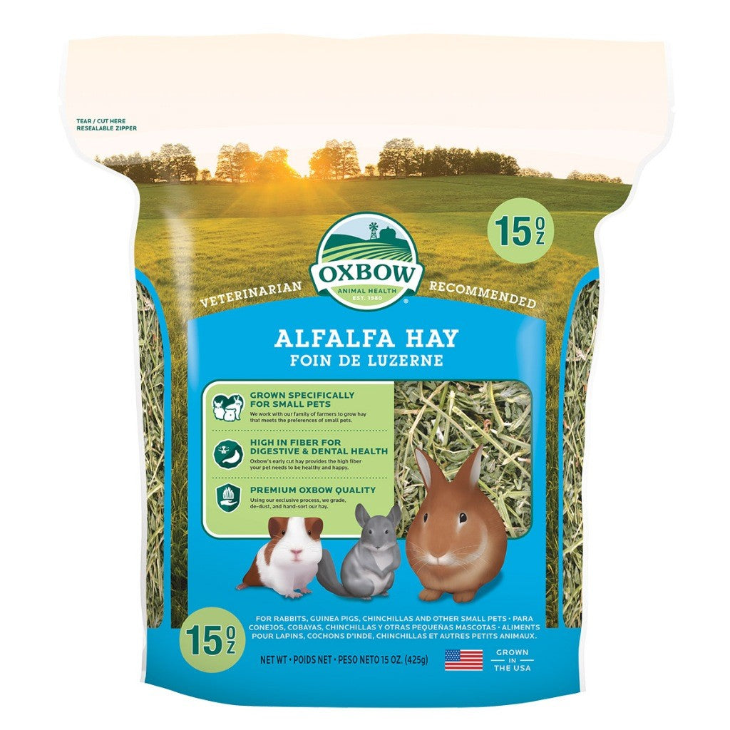 Oxbow Hay 15oz -Timothy, Orchard Oat, Alfalfa