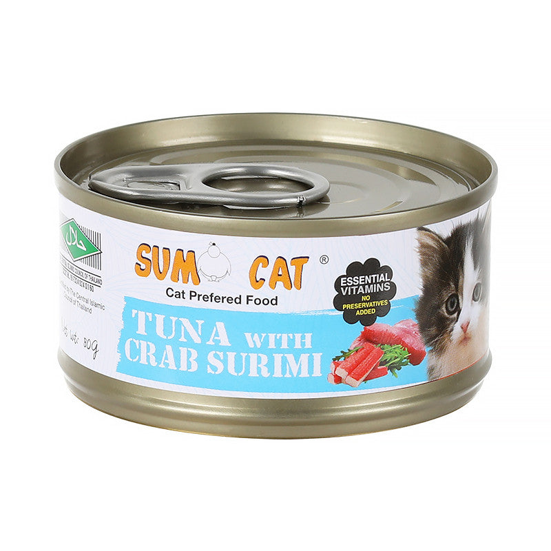 [24 Cans] Sumo Cat Tuna Can Food 80g