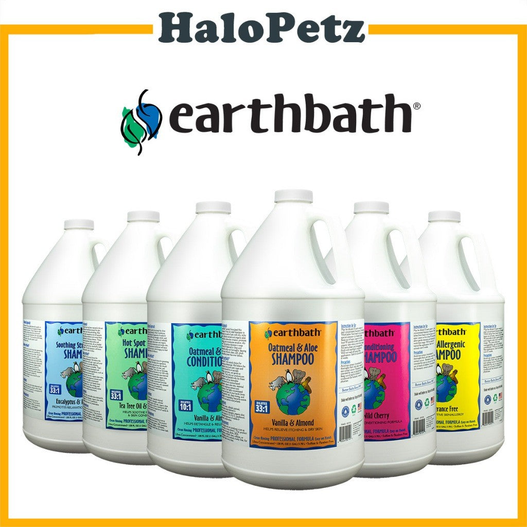 [1 Gallon] Earthbath Shampoo & Conditioner | Hot Spot | Oatmeal | Puppy