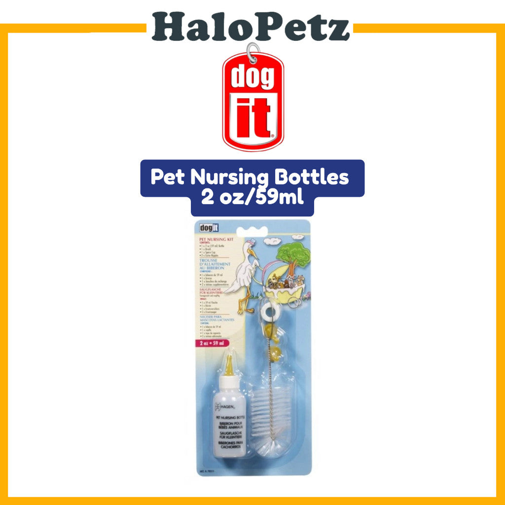 Dogit Pet Nursing Bottle 2oz & 4oz Feeding for Puppies & Kittens
