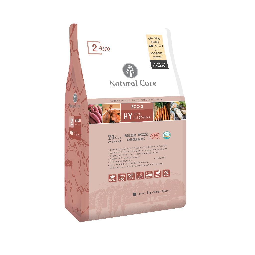 Natural Core Organic Dog Food 1/2kg -Salmon, Puppy, Bene M50 -Chicken, Vegetarian, Lamb