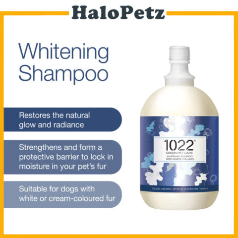 1022 Green Pet Care Dog Shampoo 4L | Soothing | Anti Bacterial | Volume Up | Whitening | Soft