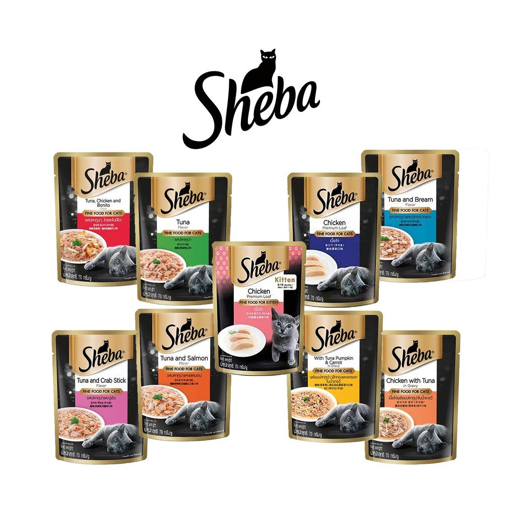Sheba Wet Cat Food Pouch 70g | Premium Wet Food for Cats