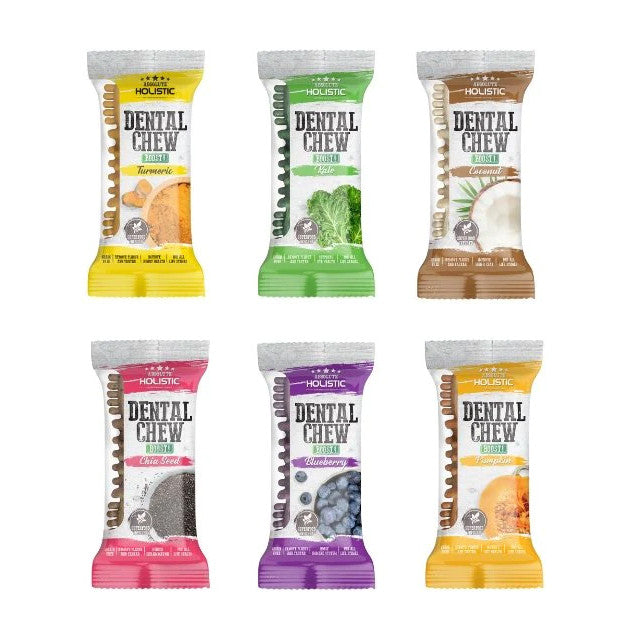 Happi Doggy & Absolute Holistic Grain-Free Dog Dental Chew Treat 25g