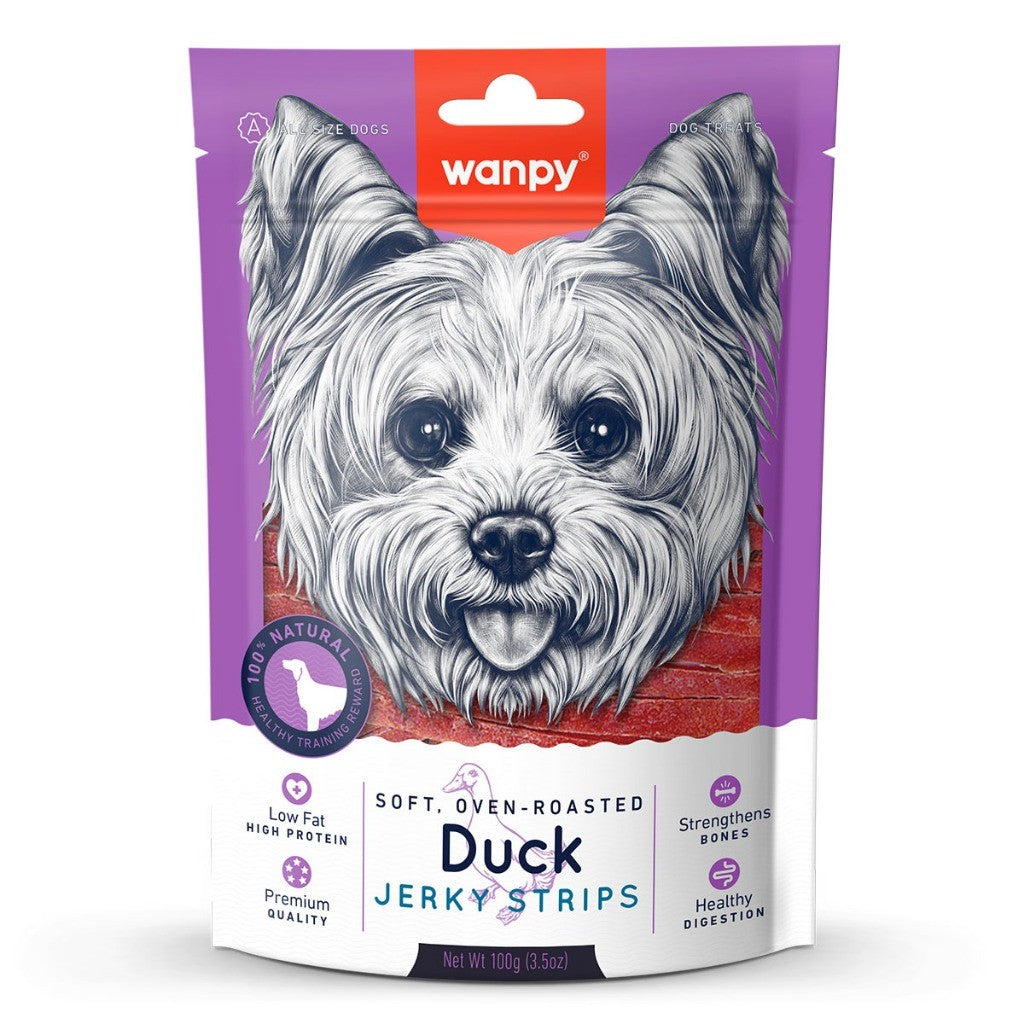 Wanpy Assorted Dog Treats | Jerky | Biscuit | Steaks | Strips | Slice | Sausage | Twist | Chicken Cheese Duck Beef