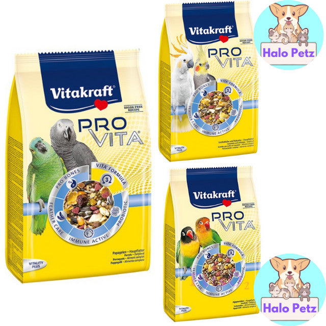 Vitakraft - Pro Vita 750g | Cockatiel | Lovebird | Parrot | Bird Food