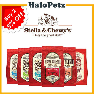 Stella & Chewy's Raw Coated Dog Kibbles with Wholesome Grains | Freeze-Dried Raw Coated