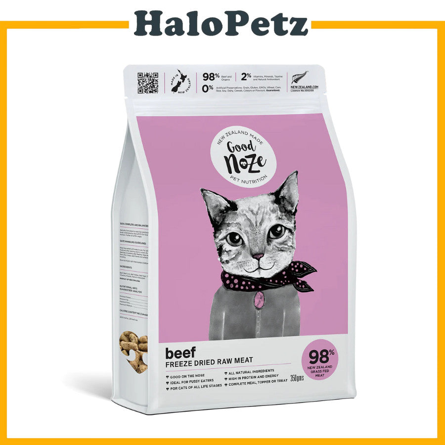Goodnoze Freeze Dried Cat Food 350g | Nuggets | Beef | Chicken | Rabbit | Lamb | Hoki