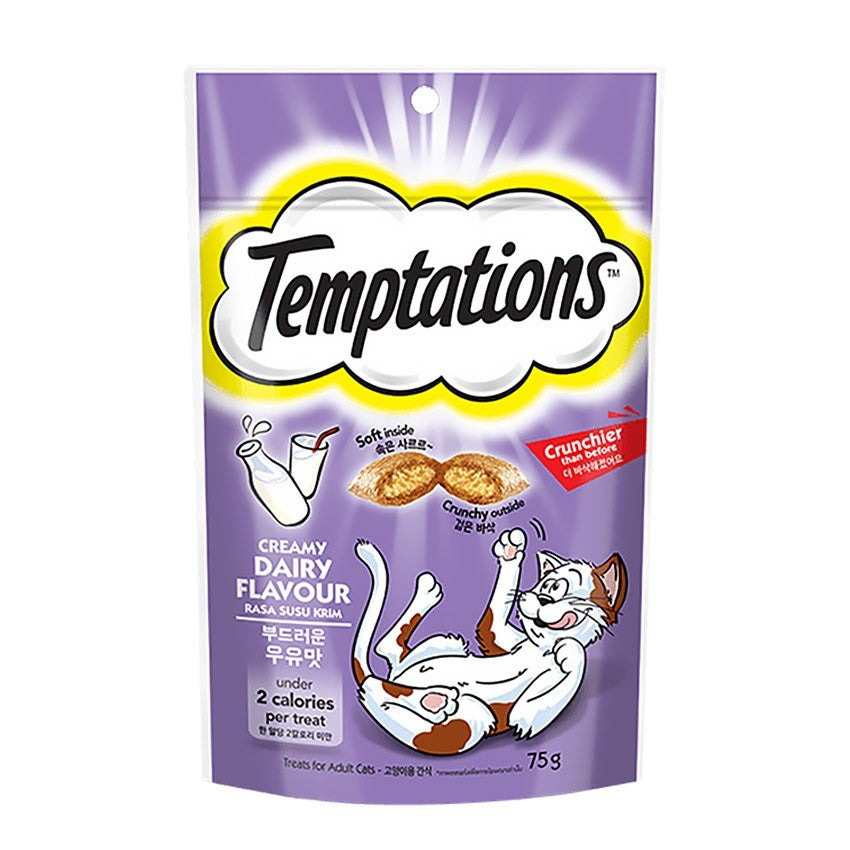Whiskas Temptations Crunchy Cat Treats 75g