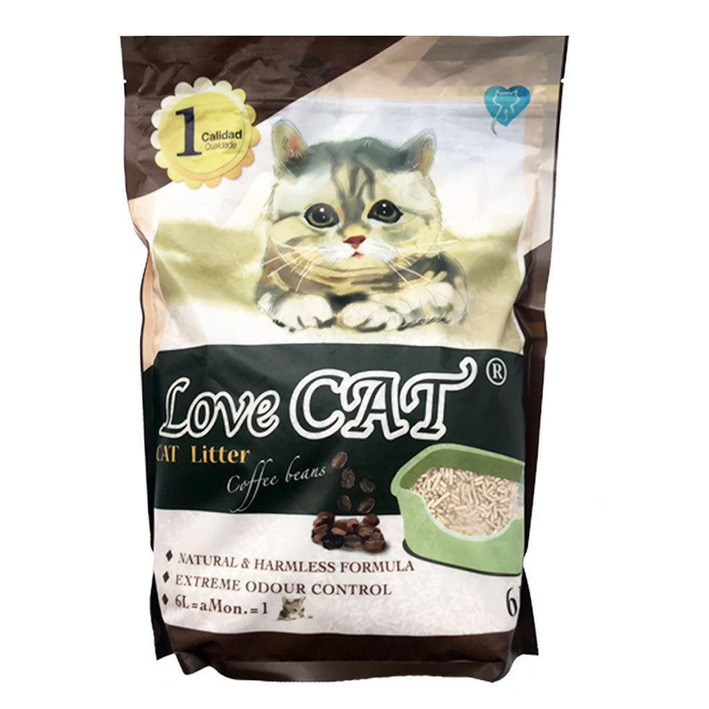 Lovecat | Love Cat Tofu Cat Litter 6L- Soya | Coffee | Green Tea | Corn
