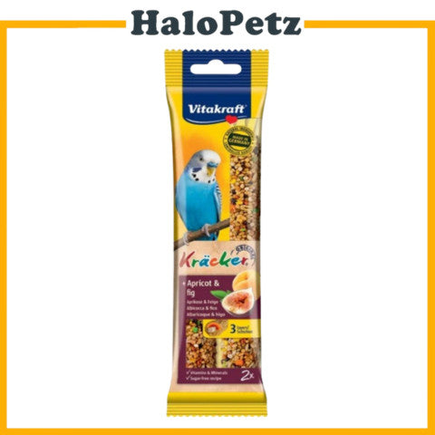 Vitakraft Kracker Bird Treats | Honey & Sesame Canary, Apricot & Fig Budgerigar