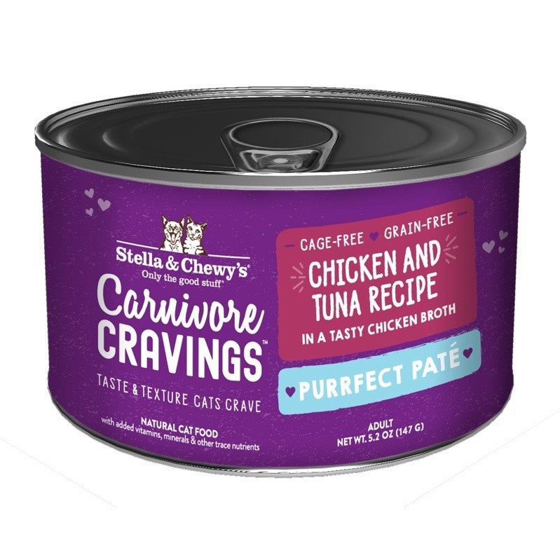 Stella & Chewy’s Carnivore Cravings Purrfect Pate or Savory Shreds Wet Canned Food