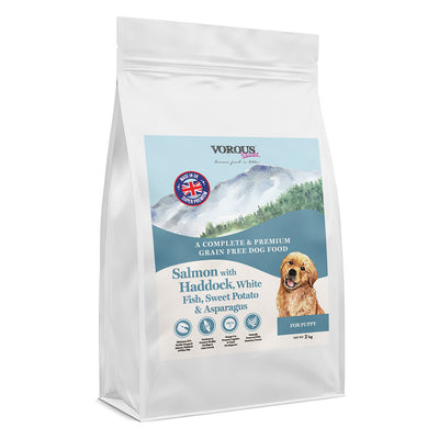 Vorous Grain-Free Dog Dry Food | Puppy | Adult | Small Breed | Pork, Salmon, Lamb