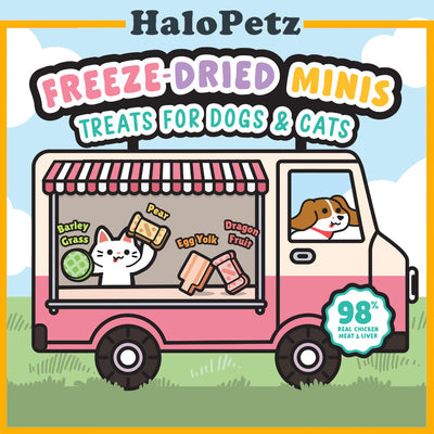 [NEW] Singapaw Freeze-Dried Minis Snacks For Dogs & Cats - Lactose Free