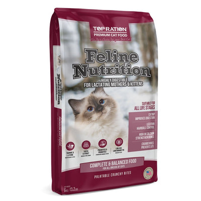 Top Ration Premium Dry Cat Food 6kg | Feline Nutrition Tasty Bites | Kitten