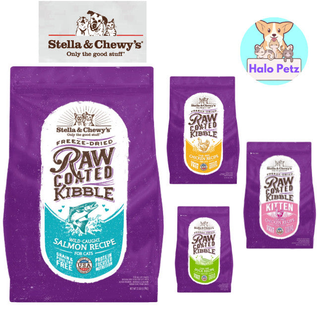 Stella & Chewy's Raw Coated Cat Kibble 5lb / 10lb | Freeze-Dried Raw Coated Dry Cat Food