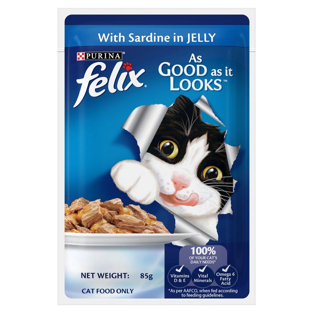 Purina Felix As Good As It Looks Jelly Cat Pouch 85g | Wet Food