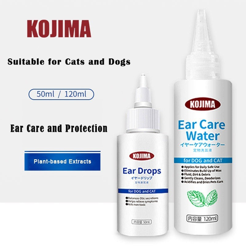 Kojima Ear Mites Prevention Ear Cleanser for Cats and Dogs