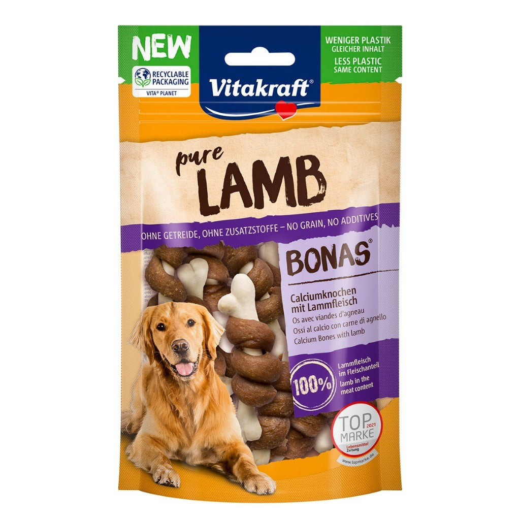 Vitakraft Pure Dog Treats Snacks 80g | Chicken, Lamb, Beef, Duck, Ham
