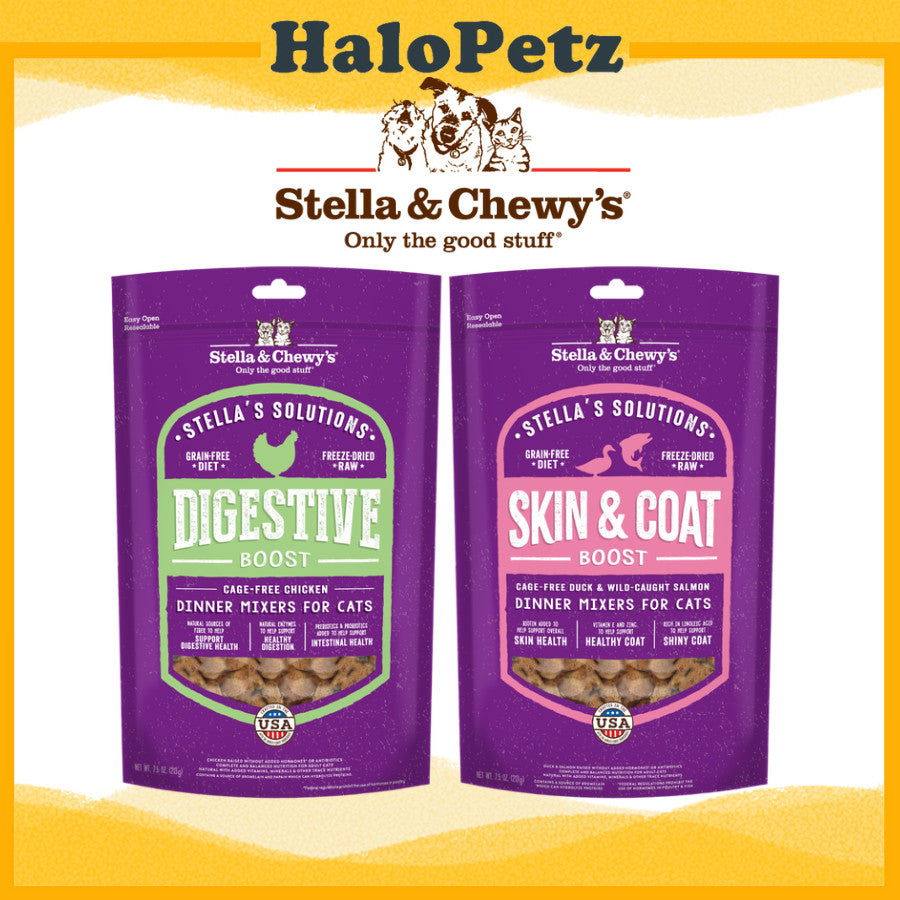 Stella & Chewy's Stella's Solution Freeze-Dried Raw Dinner Mixers for Cats 7.5oz