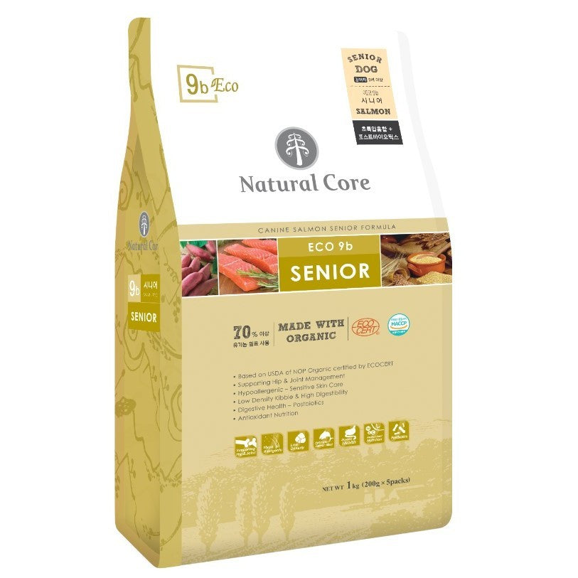 Natural Core Organic Dog Food 1/2kg -Salmon, Puppy, Bene M50 -Chicken, Vegetarian, Lamb
