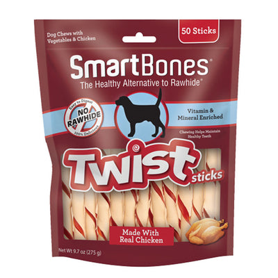Smartbones Chewing Stick -Twist, Wrapped Stick, Dental, Hip & Joint