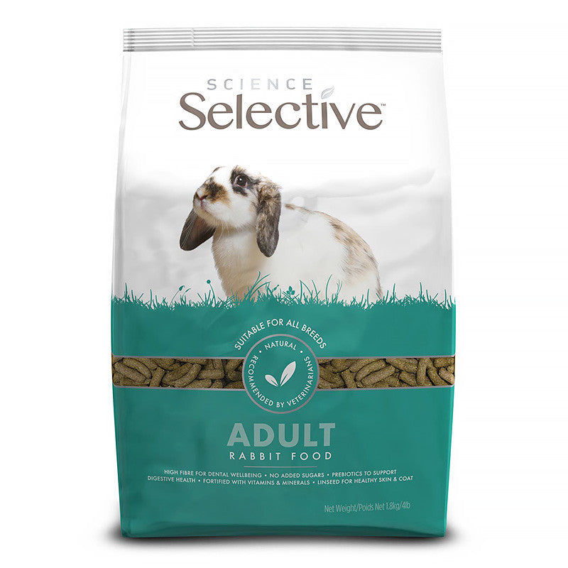 Supreme Science Selective Rabbit Food | Junior, House, Adult, Mature, Grain-Free, Botanical