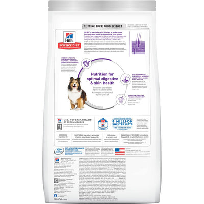 Hill's Science Diet Canine Adult Sensitive Stomach & Skin Chicken Dry Dog Food 30lbs