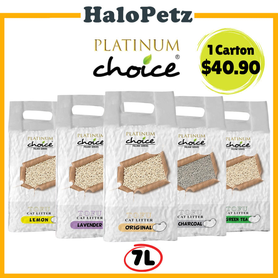 [6 Packs] Platinum Choice Tofu Cat litter 7L