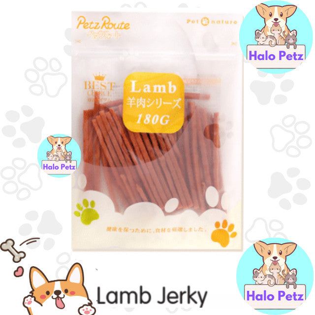 Petz Route Dog Treat 180g -| Beef, Duck, Pork, Lamb Jerky
