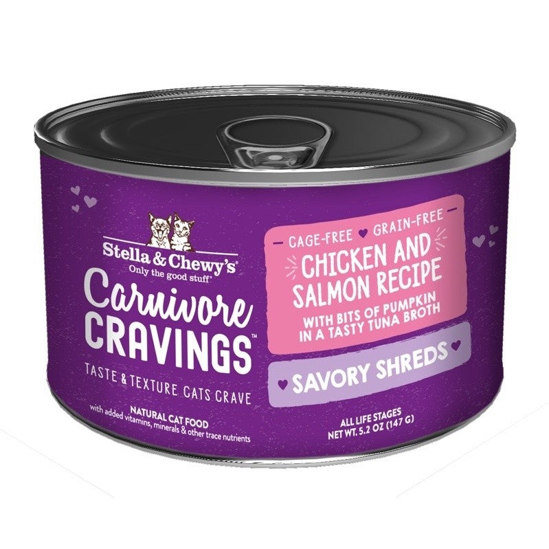 Stella & Chewy’s Carnivore Cravings Purrfect Pate or Savory Shreds Wet Canned Food