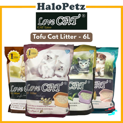 Lovecat | Love Cat Tofu Cat Litter 6L- Soya | Coffee | Green Tea | Corn