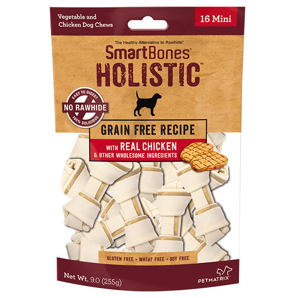 Smartbones Classic Bone Chew | Chicken, Bacon Cheese |Peanut Butter, Dental, Grain Free Holistic