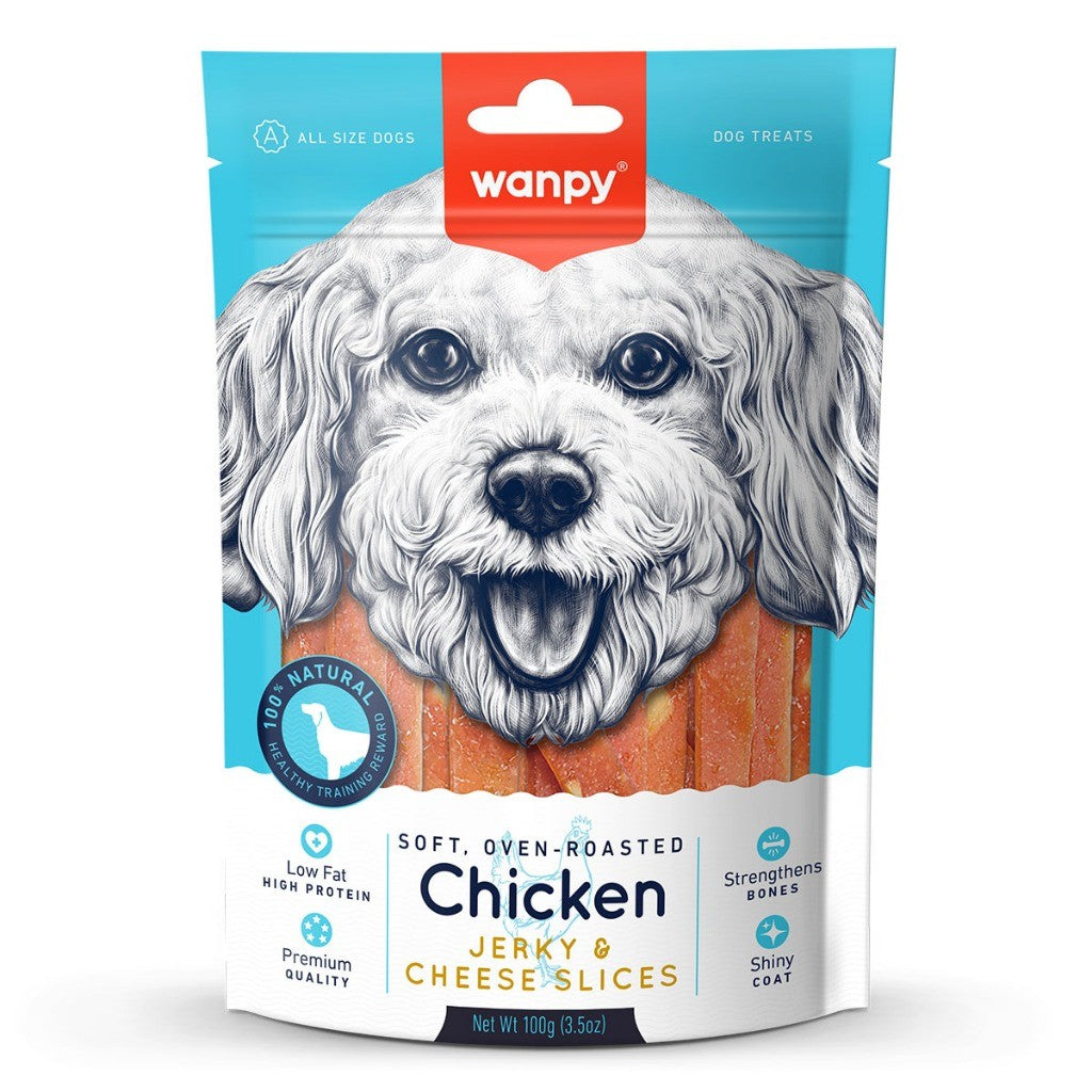 Wanpy Assorted Dog Treats | Jerky | Biscuit | Steaks | Strips | Slice | Sausage | Twist | Chicken Cheese Duck Beef