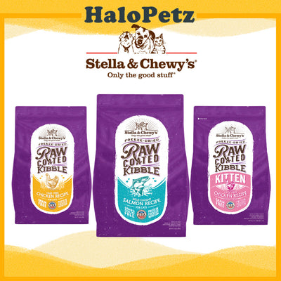 Stella & Chewy's Raw Coated Cat Kibble 5lb / 10lb | Freeze-Dried Raw Coated Dry Cat Food