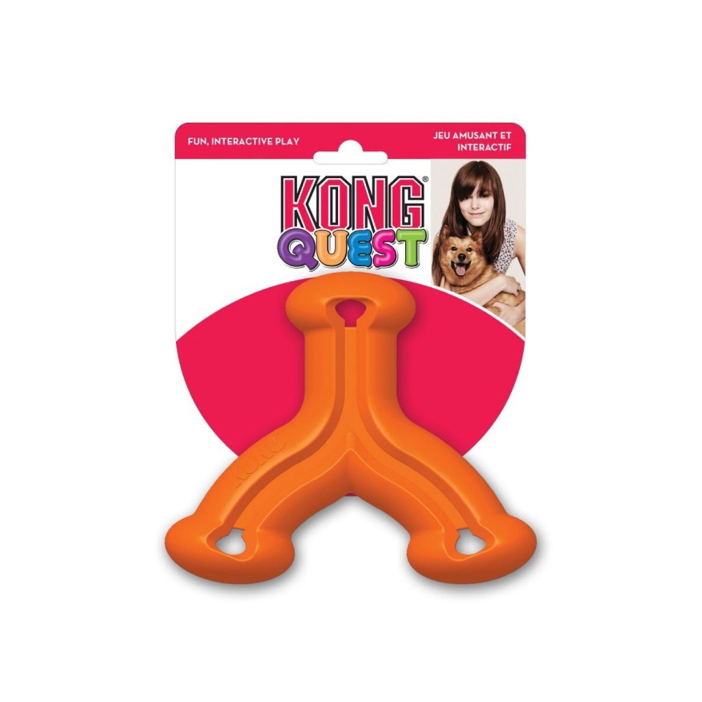Kong Interactive Treat Dispenser Dog Toy | Rewards | Replay | Gyro | Bamboo | Wobbler | Bone (Random Color)