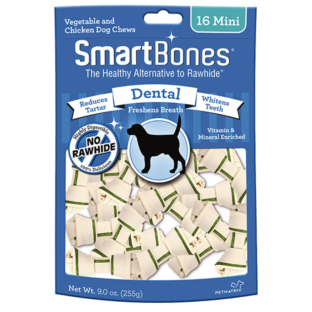 Smartbones Classic Bone Chew | Chicken, Bacon Cheese |Peanut Butter, Dental, Grain Free Holistic