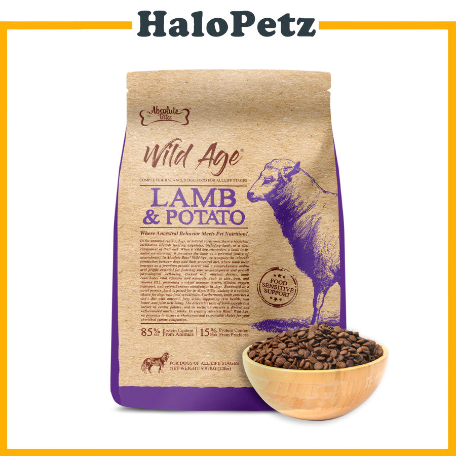 Absolute Bites Dog Wild Age Dry Food | Life Stage Nutrition for Dogs