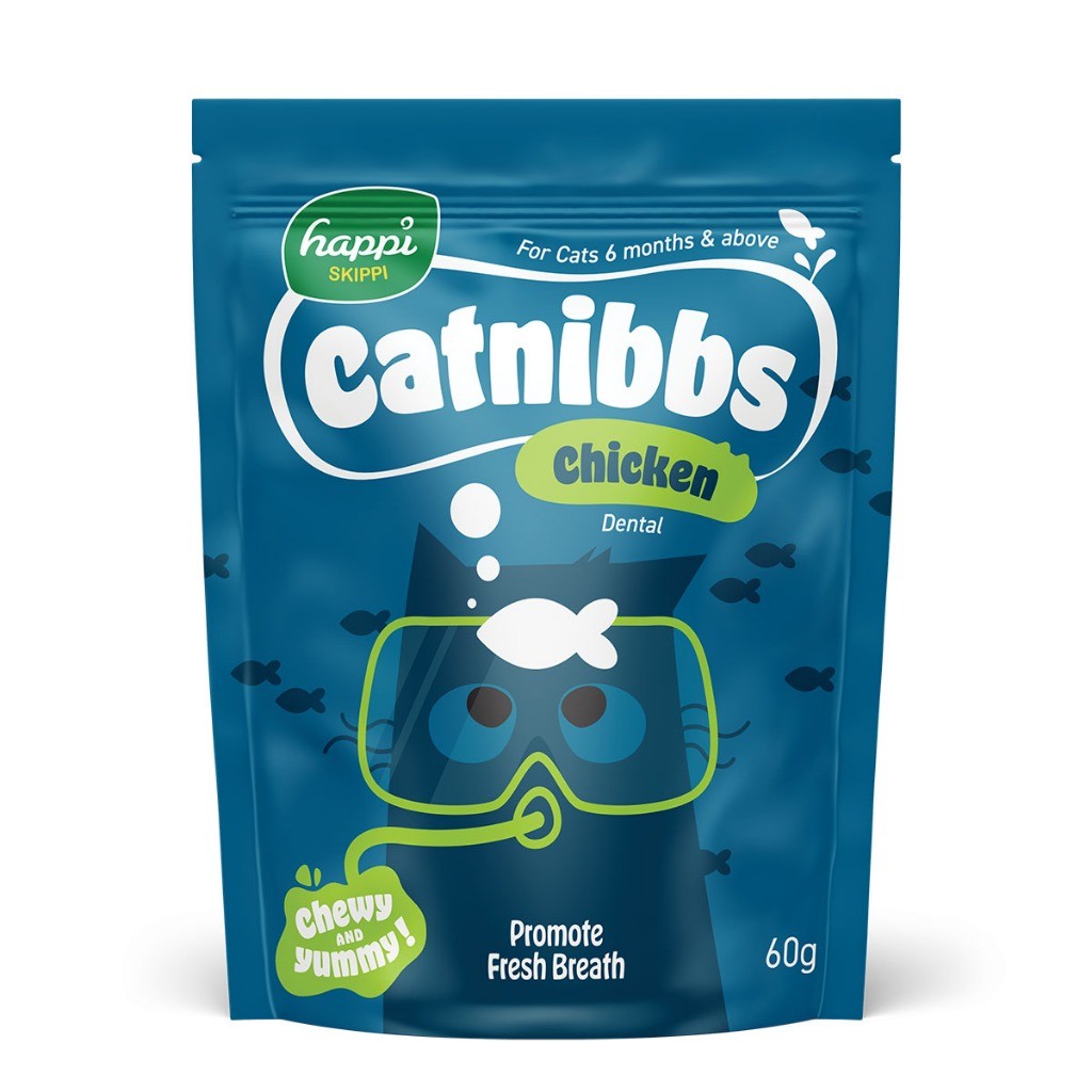 Happi Skippi Catnibbs Soft & Chewy Cat Treats 60g
