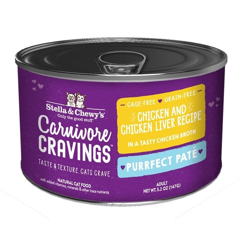 Stella & Chewy’s Carnivore Cravings Purrfect Pate or Savory Shreds Wet Canned Food