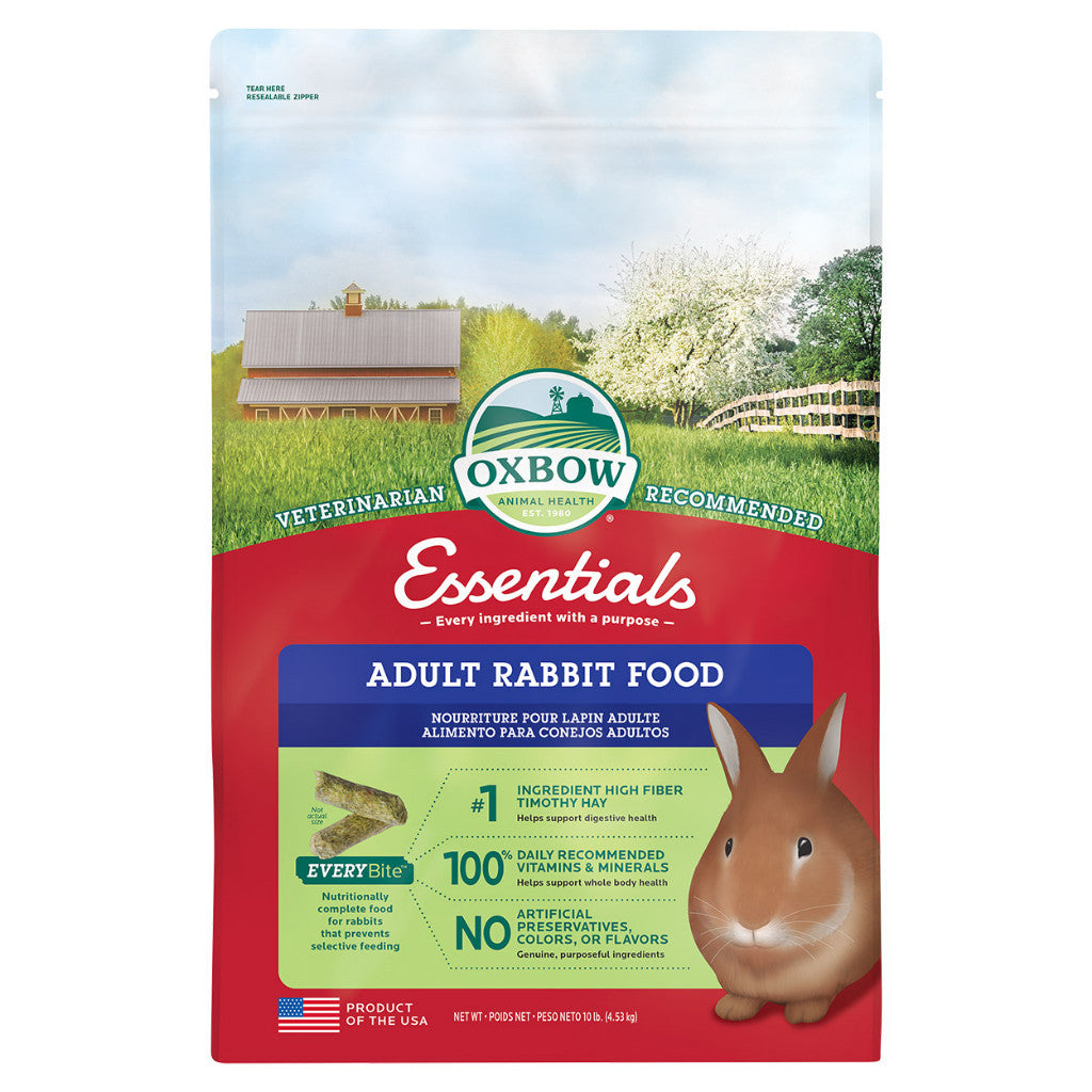 Oxbow Essential Rabbit Food -Adult, Young, Senior