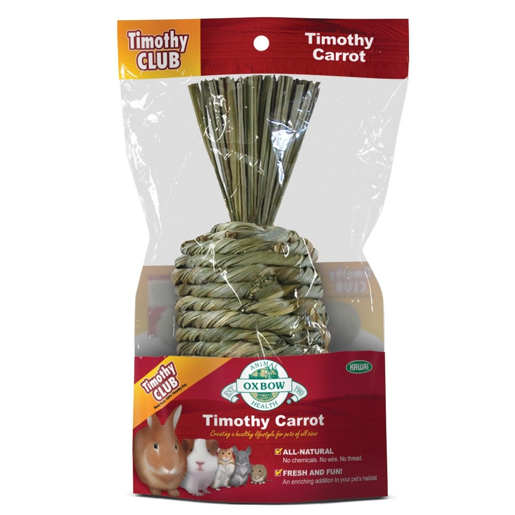 Oxbow Timothy Club | Carrot | Twist | Chew Toy | Rabbit | Guinea Pig
