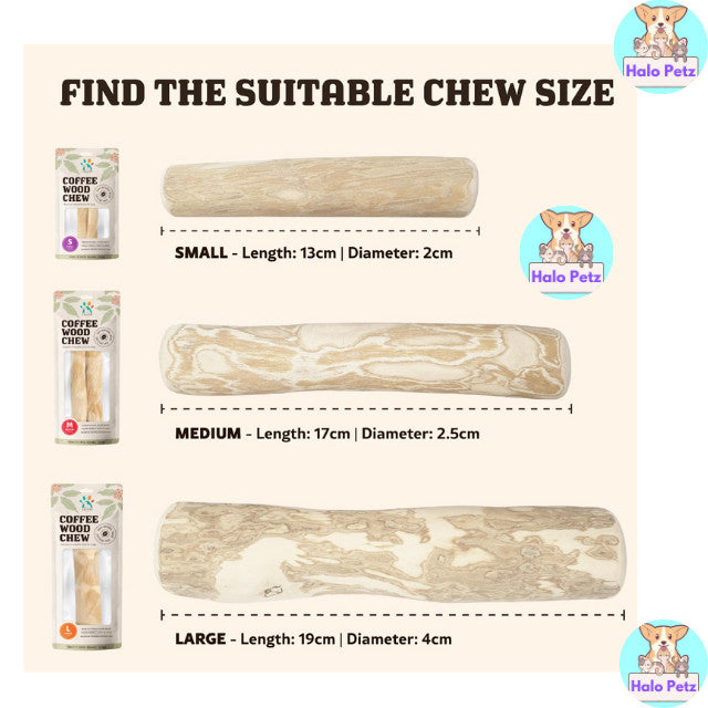 Singapaw Natural Coffee Wood Chew | Dog | Dental