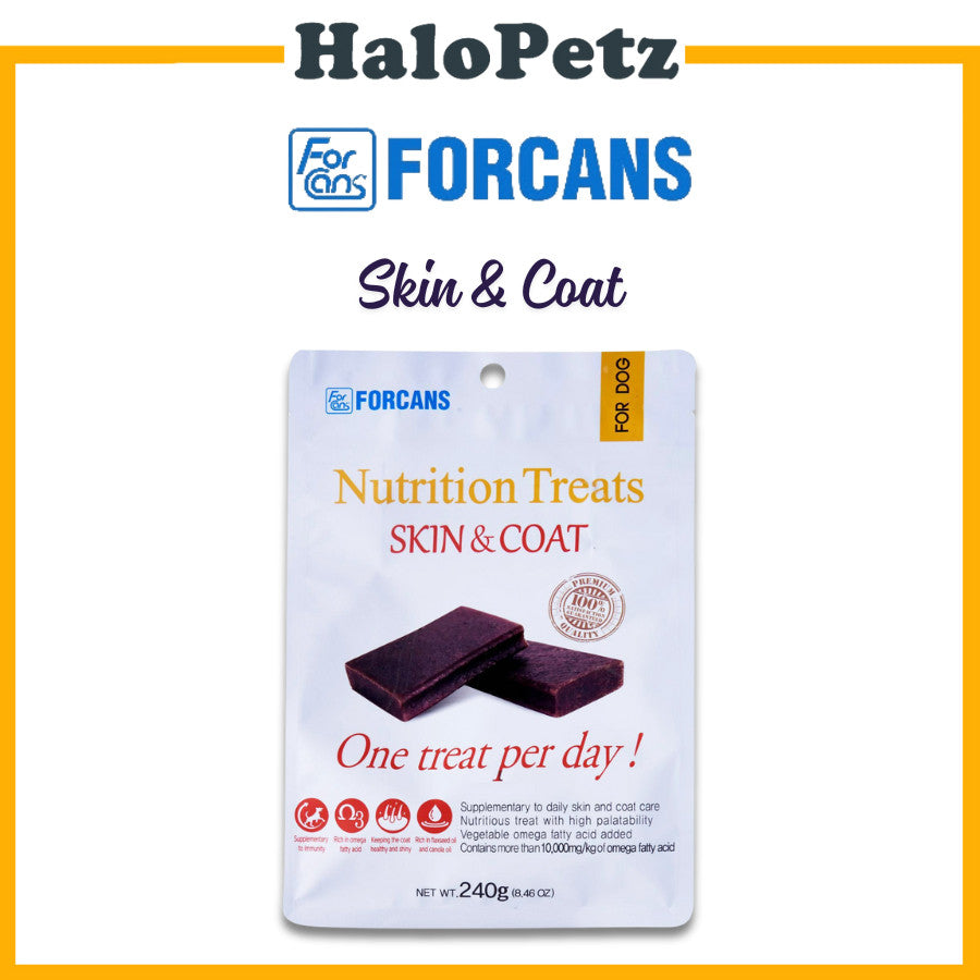 Forcans Nutrition Treats for Dogs 240g- Skin & Coat | Hip & Joint | Eye Care