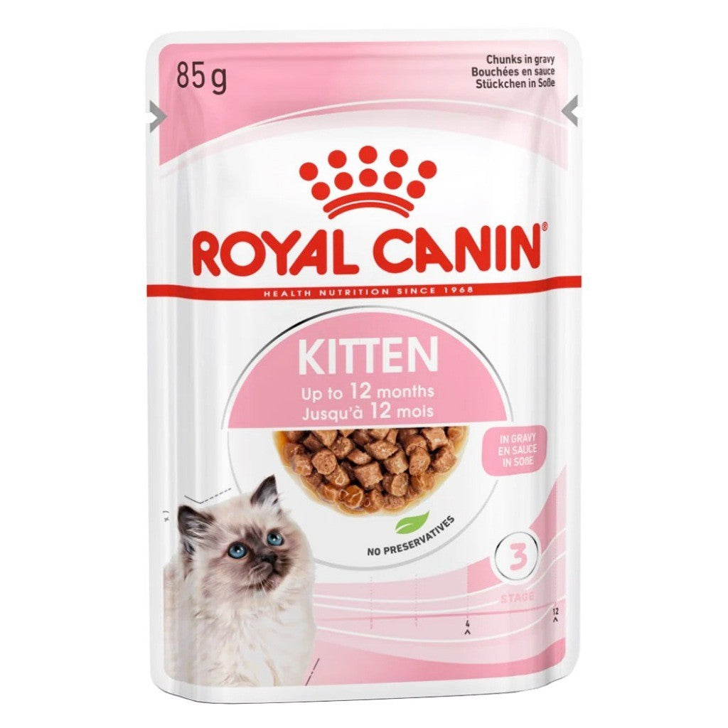 Royal Canin Cat Pouch 85g in Gravy -Sensitive Digestion Hairball, Urinary, Aging +11, Intense Beauty Wet Food