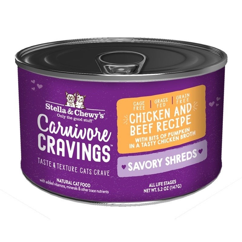 Stella & Chewy’s Carnivore Cravings Purrfect Pate or Savory Shreds Wet Canned Food