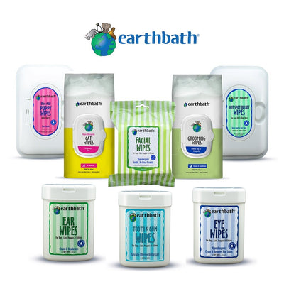 Earthbath Pet Wipes -Grooming,  Tooth, Eye, Ear Wipes for Dog & Cat